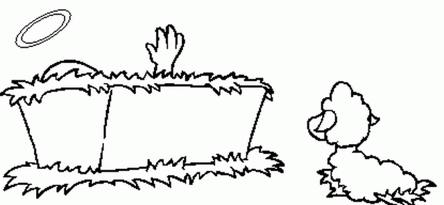 Szopka Bożonarodzeniowa kolorowanki